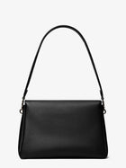 Tory Burch Women's Charlie Leather Shoulder Bag Black, view 2