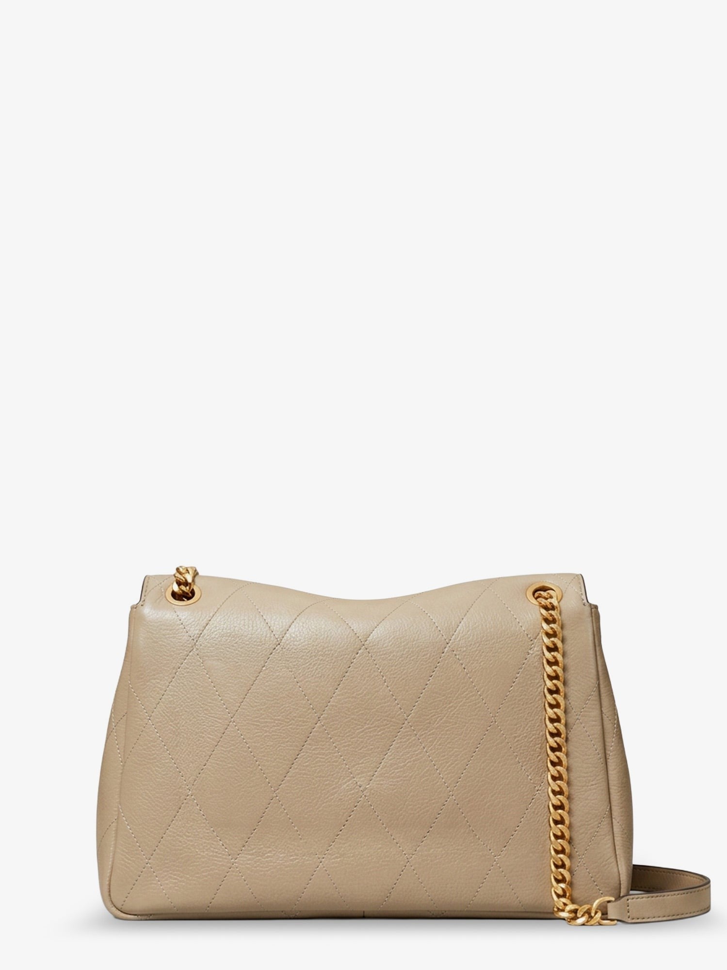 Tory Burch Women's Charlie Leather Shoulder Bag SoftCement