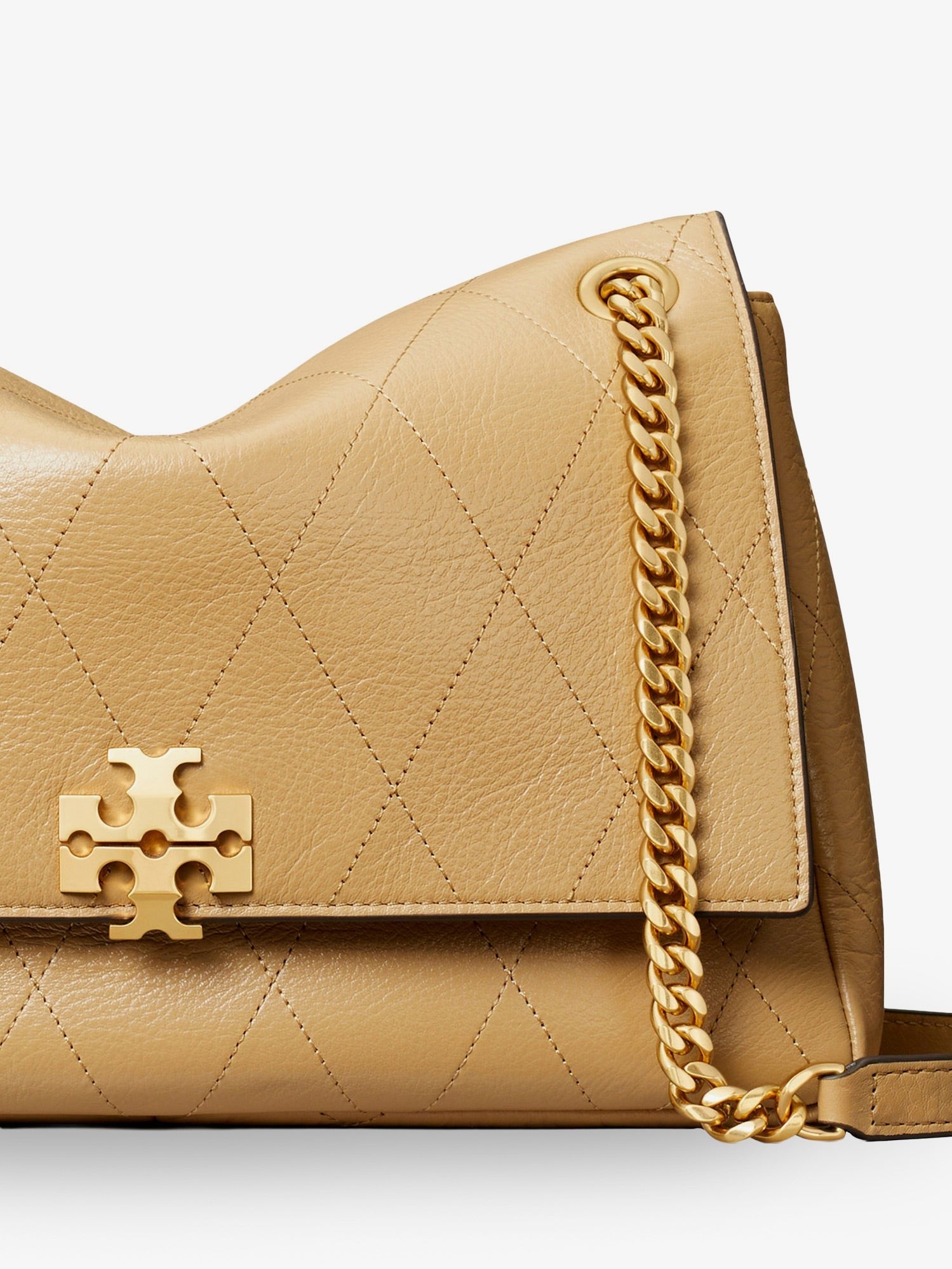 Tory Burch Women's Charlie Leather Shoulder Bag Pécan