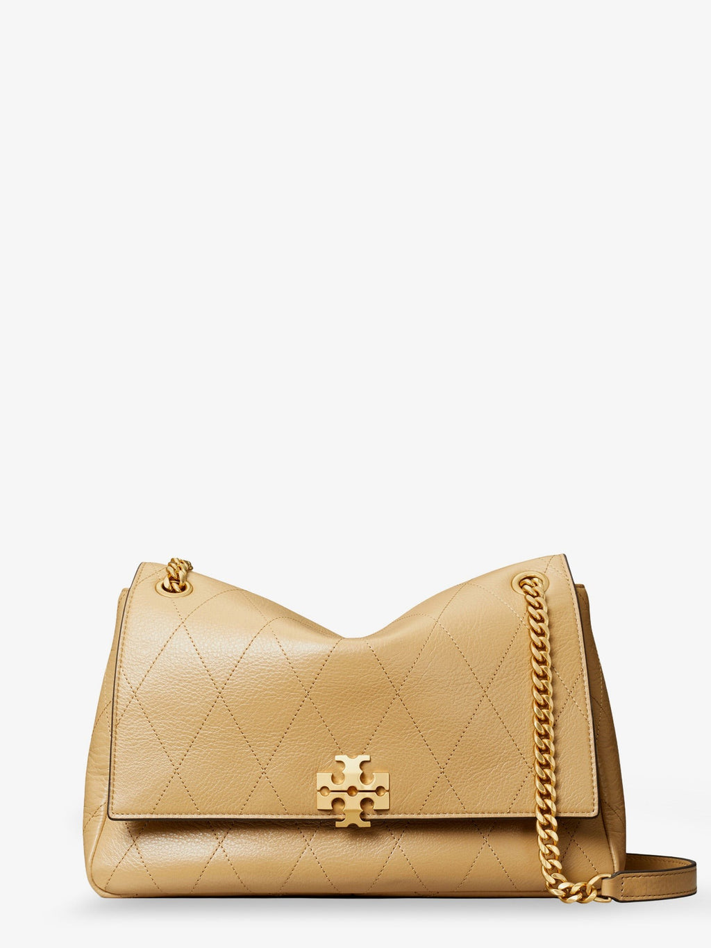 Tory Burch Women's Charlie Leather Shoulder Bag Pécan