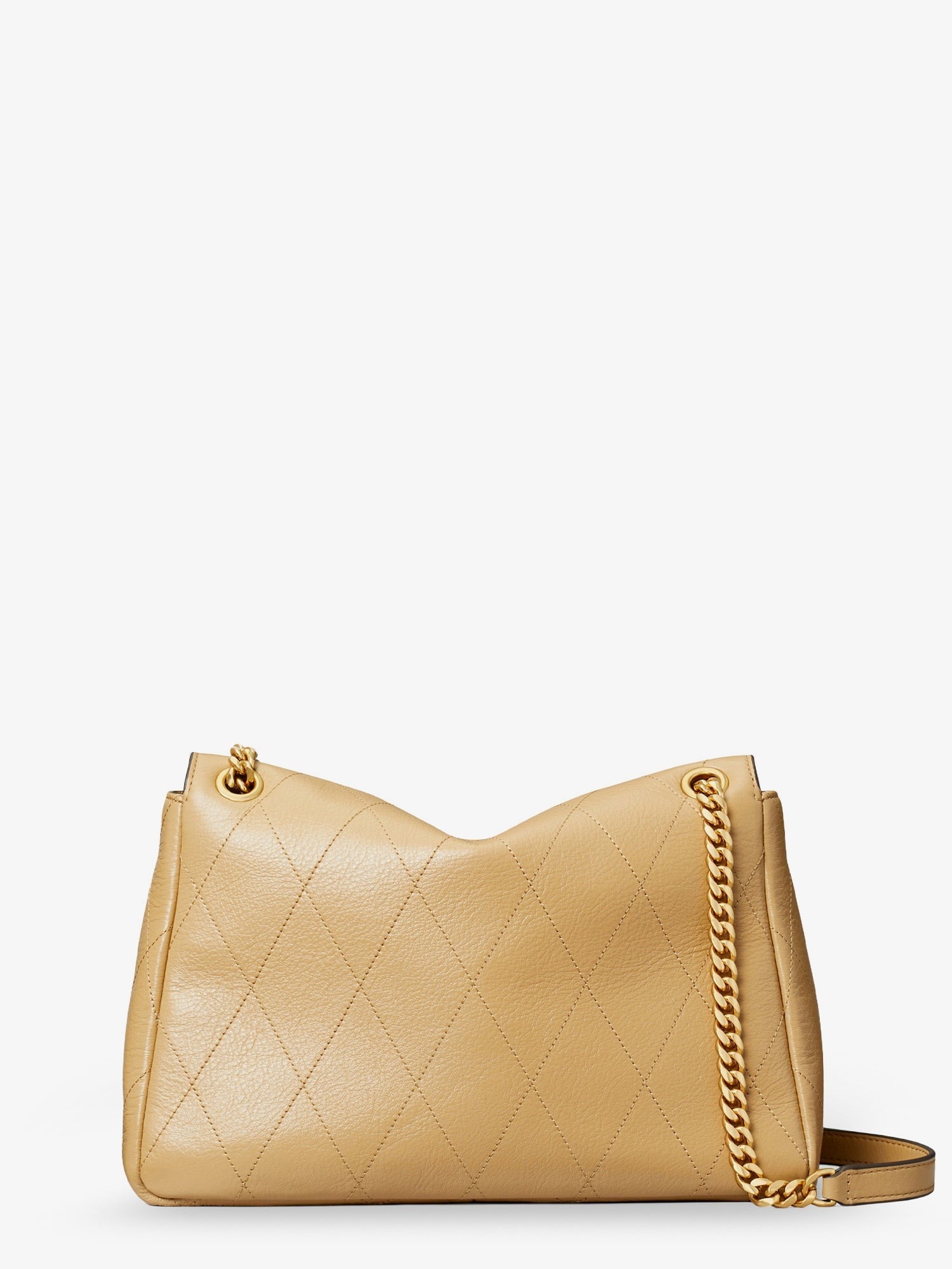 Tory Burch Women's Charlie Leather Shoulder Bag Pécan