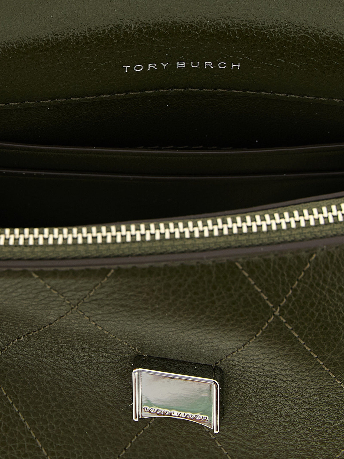 Tory Burch Charlie Mini Handbag Green, view 4