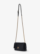Tory Burch Women's Charlie Quilted Chain Wallet Leather Crossbody Bag Black, view 3