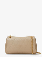 Tory Burch Women's Charlie Quilted Chain Wallet Shoulder Bag SoftCement