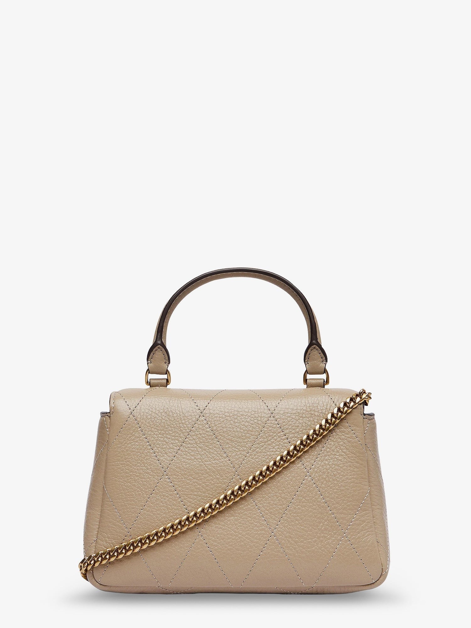 Tory Burch Women's Charlie Quilted Top Handle Chain Wallet Crossbodybag SoftCement