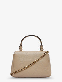Tory Burch Women's Charlie Quilted Top Handle Chain Wallet Crossbodybag SoftCement