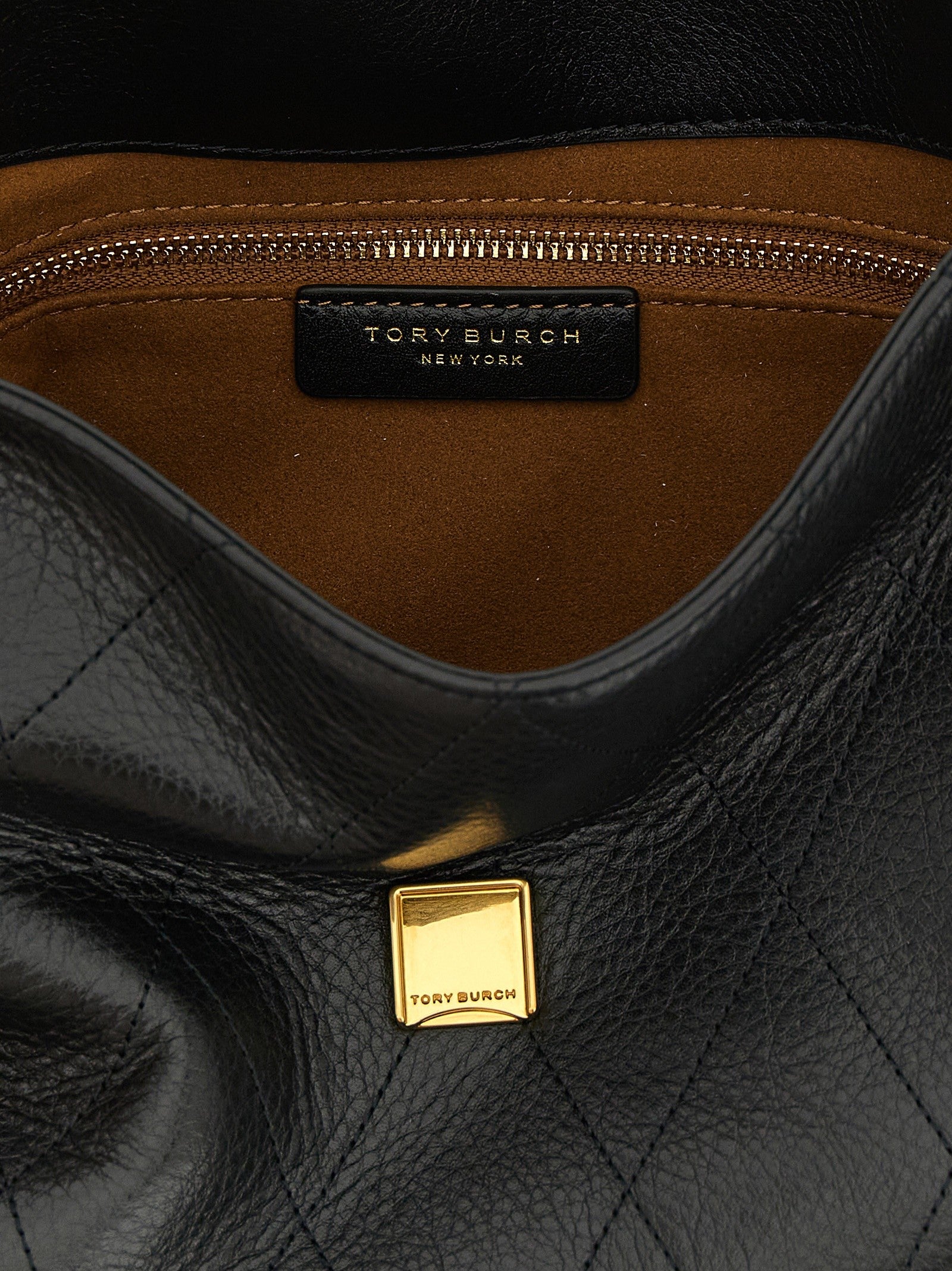 Tory Burch Women's Charlie Leather Shoulder Bag Black