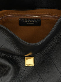 Tory Burch Women's Charlie Leather Shoulder Bag Black
