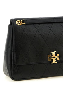Tory Burch Women's Charlie Leather Shoulder Bag Black