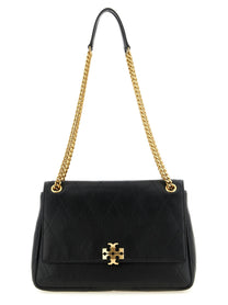 Tory Burch Women's Charlie Leather Shoulder Bag Black