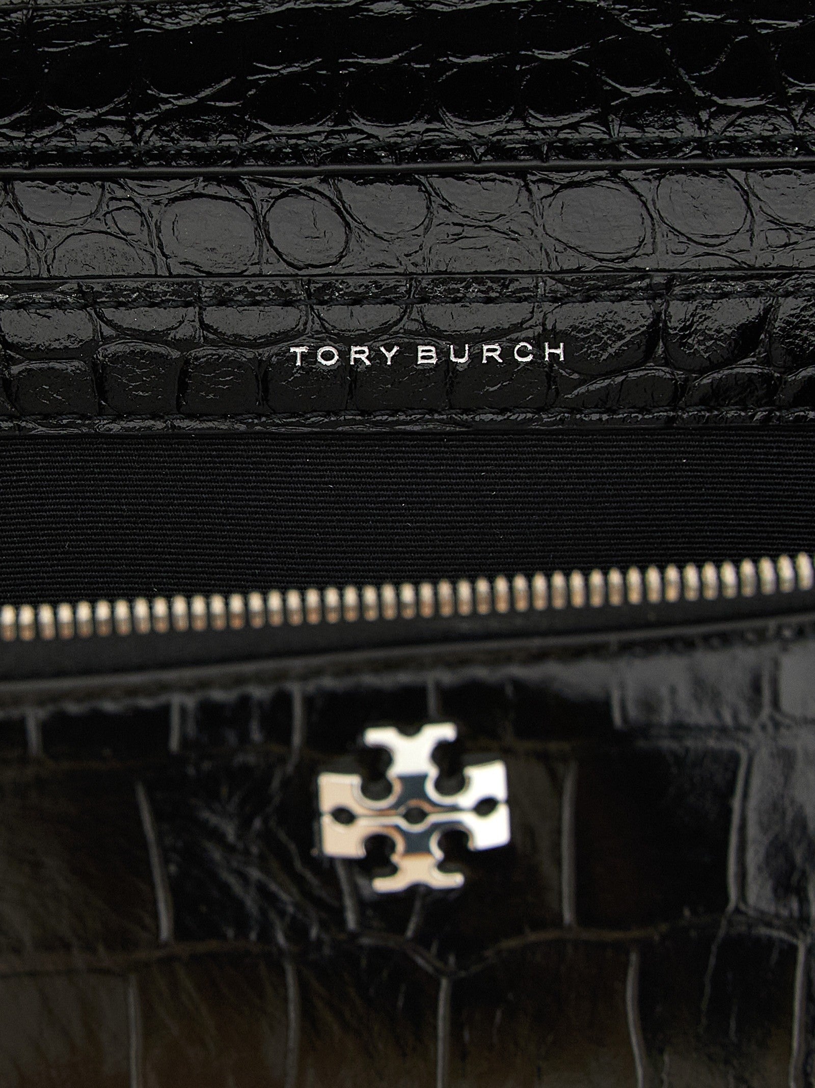 Tory Burch Charlie Vanity Case Crossbody Bag Black