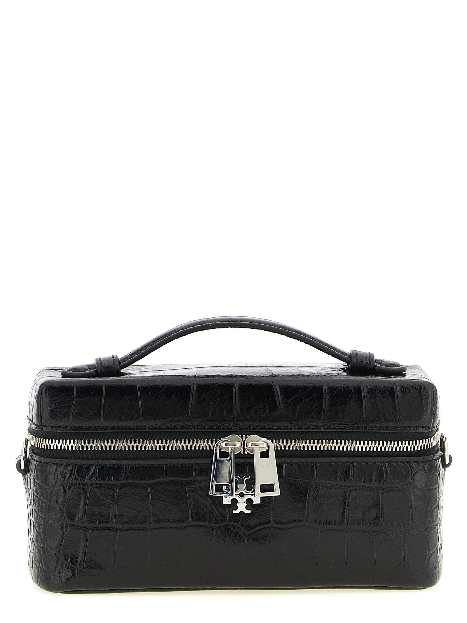 Tory Burch Charlie Vanity Case Crossbody Bag Black