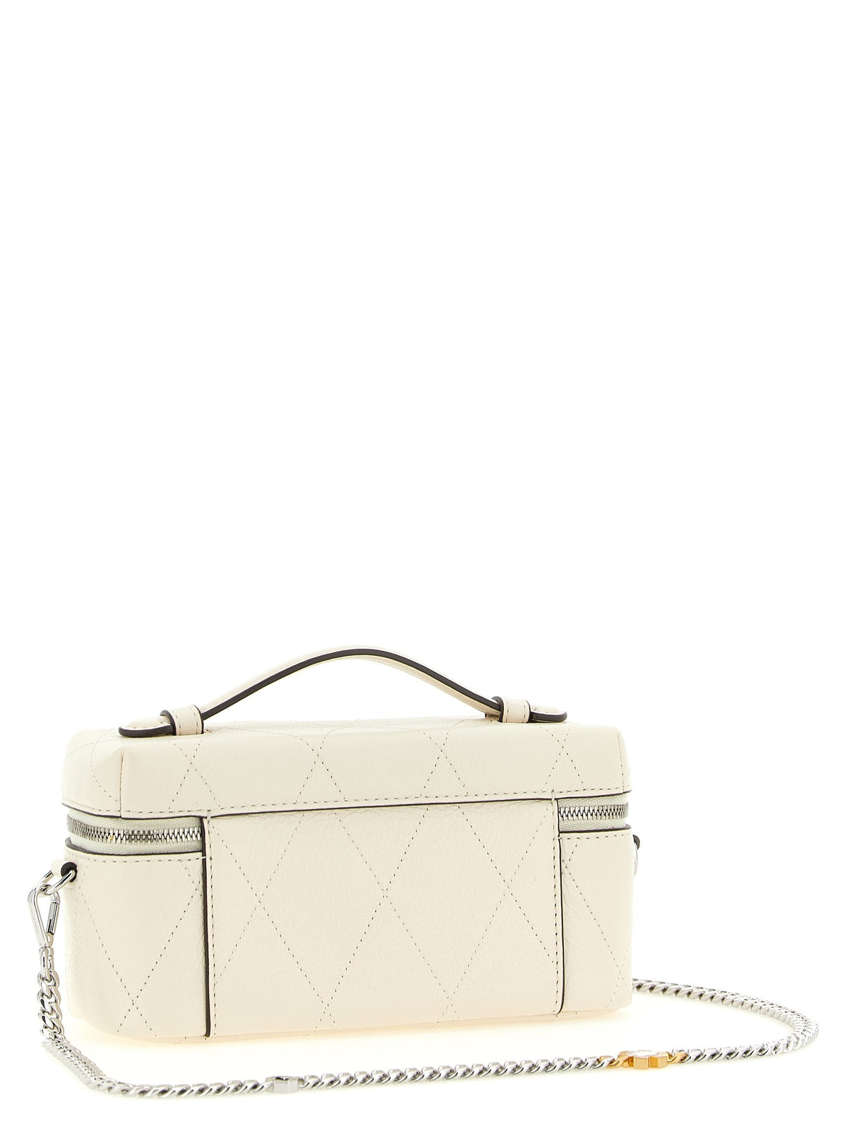Tory Burch Charlie Vanity Case Crossbody Bag White