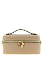 Tory Burch Charlie Vanity Case Crossbody Bag Beige