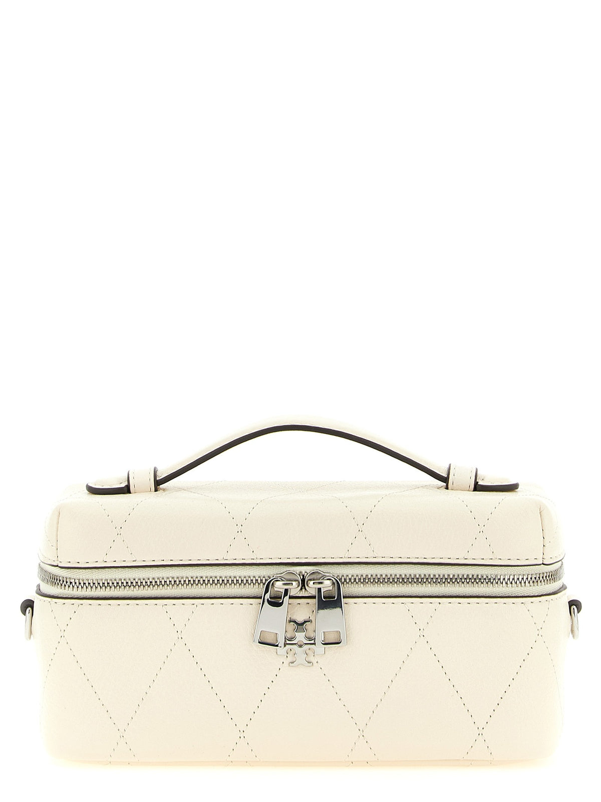 Tory Burch Charlie Vanity Case Crossbody Bag White