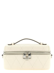 Tory Burch Charlie Vanity Case Crossbody Bag White