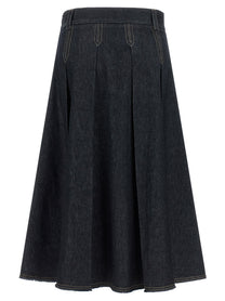 TELA Charlotte Denim Skirt Blue