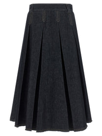 TELA Charlotte Denim Skirt Blue