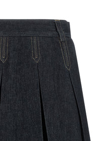 TELA Charlotte Denim Skirt Blue