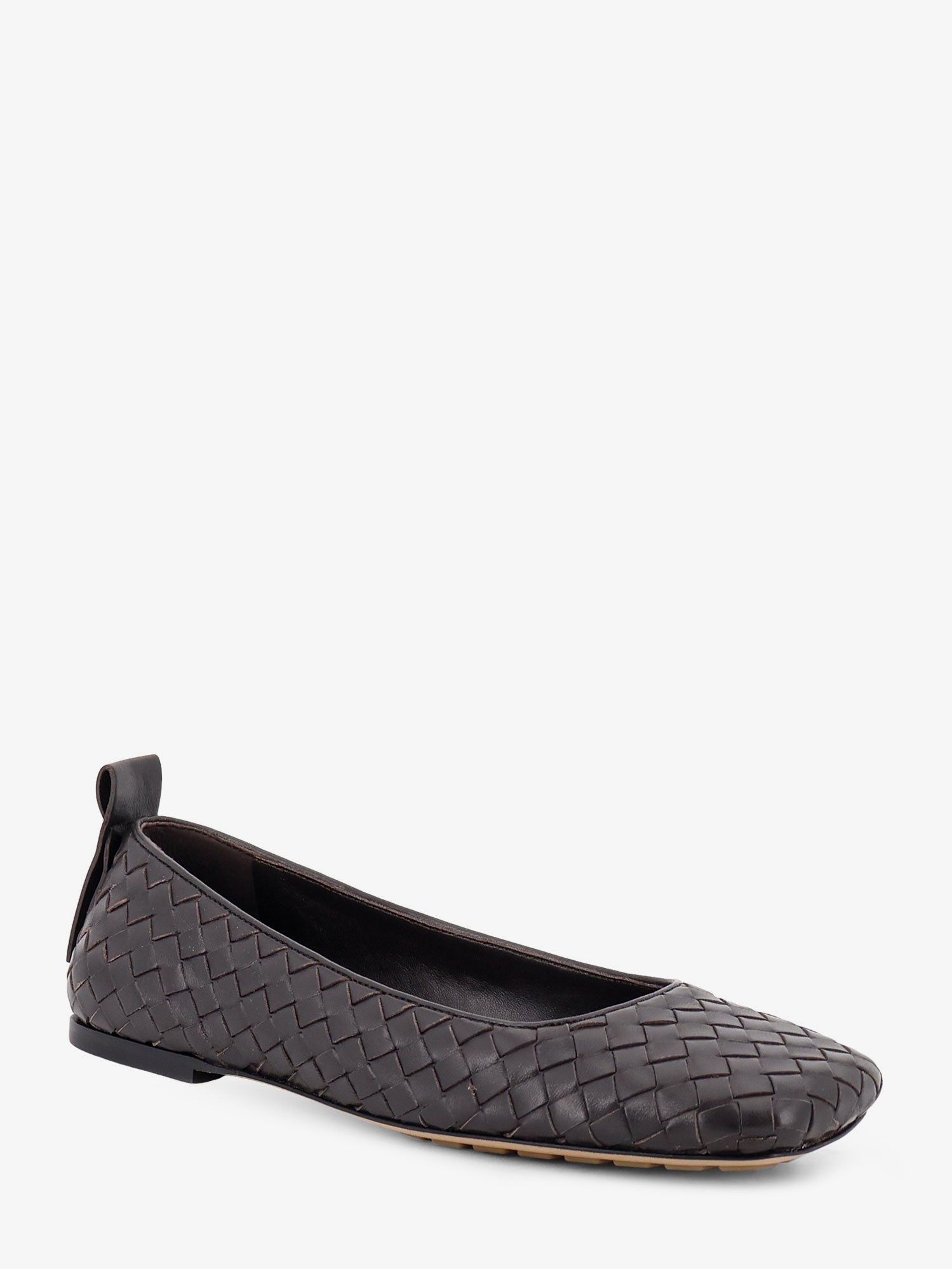 Bottega Veneta Women's Charlotte Leather Ballerinas Brown