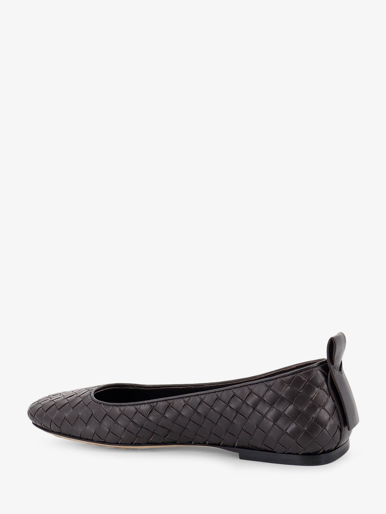 Bottega Veneta Women's Charlotte Leather Ballerinas Brown