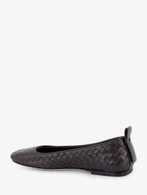 Bottega Veneta Women's Charlotte Leather Ballerinas Brown