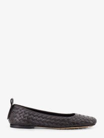 Bottega Veneta Women's Charlotte Leather Ballerinas Brown