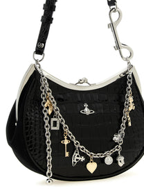 Vivienne Westwood Charm Frame Shoulder Bag Black