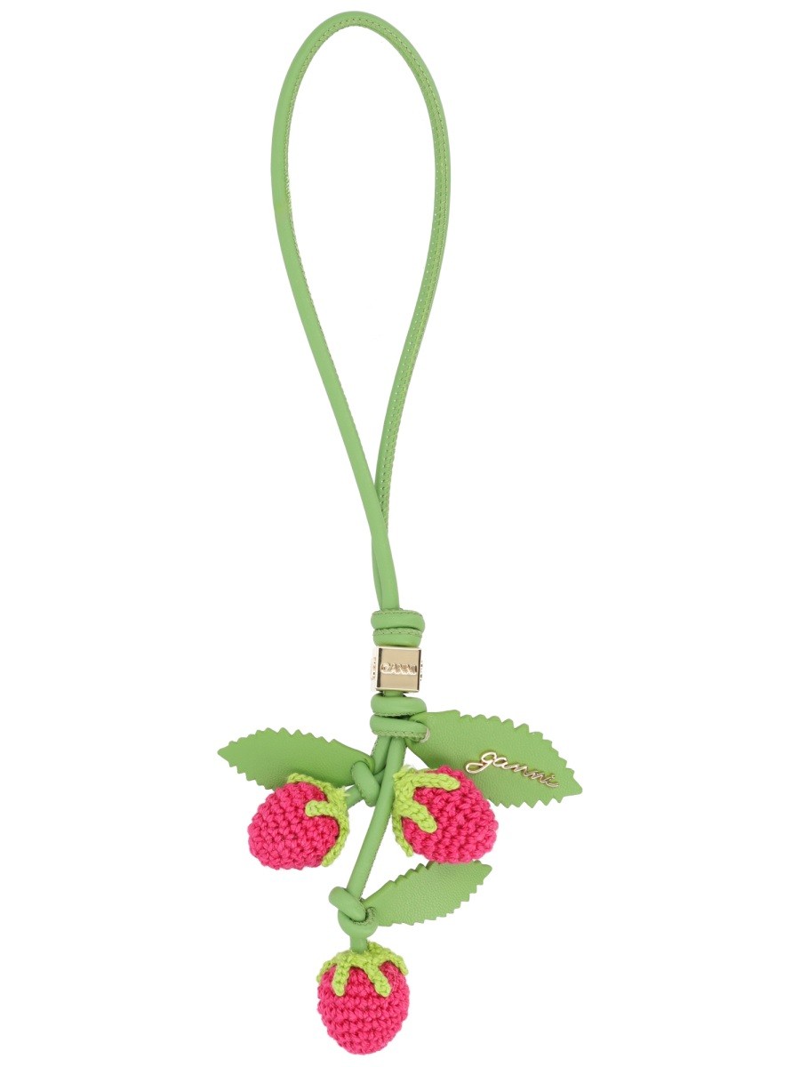 Ganni Women's Charm Raspberry Flower Multicolor