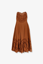 Charo Ruiz Ibiza Women's Marlin Long Dress Brown