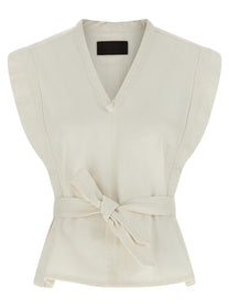 Lemaire Chasuble Vest White
