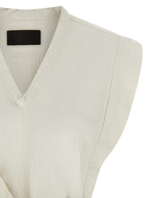 Lemaire Chasuble Vest White