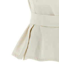 Lemaire Chasuble Vest White