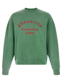 Willy Chavarria Chavarria Community Center Hooligan Sweatshirt Green