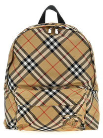 Burberry Check Backpack Beige