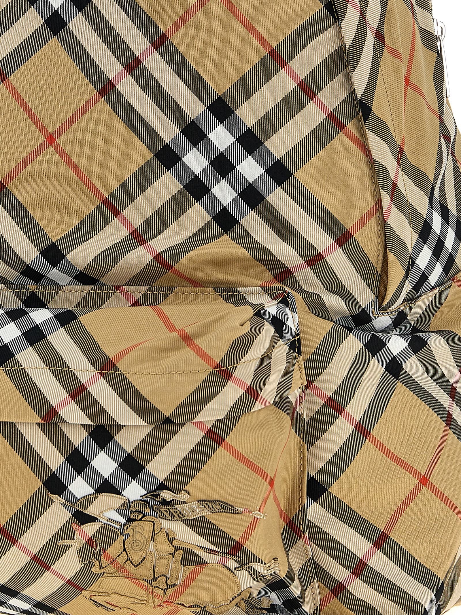 Burberry Check Backpack Beige