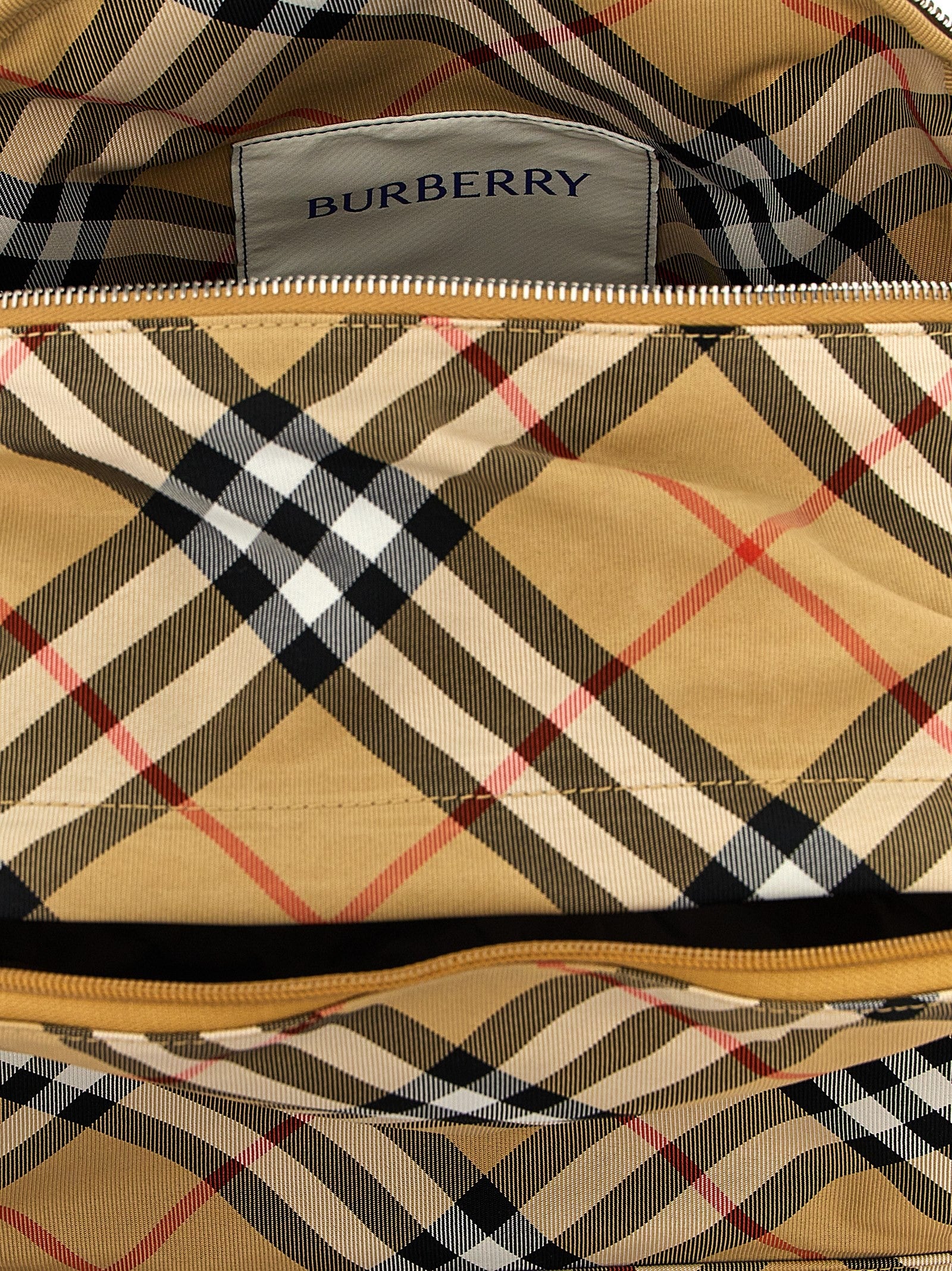 Burberry Check Backpack Beige