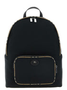 Burberry Check Backpack Black