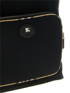 Burberry Check Backpack Black