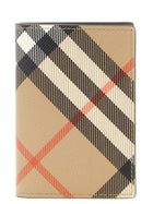Burberry Check Card Holder Beige