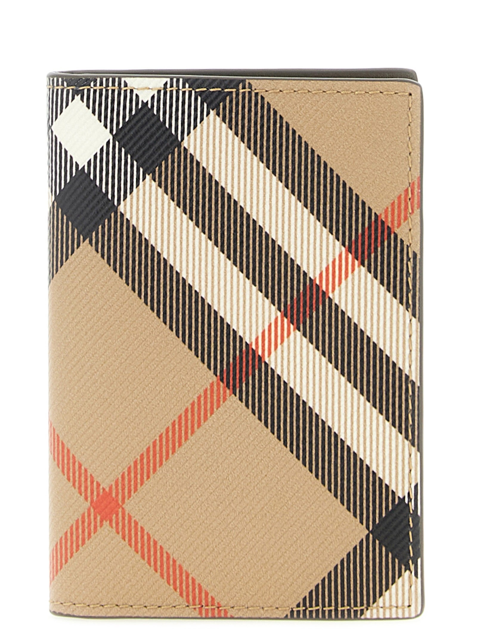 Burberry Check Card Holder Beige
