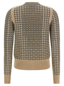 Ermanno Scervino Check Cardigan Beige