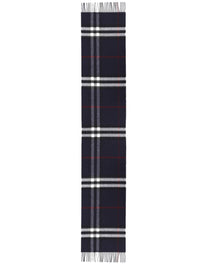 Burberry Men's Check Cashmere Scarf Black