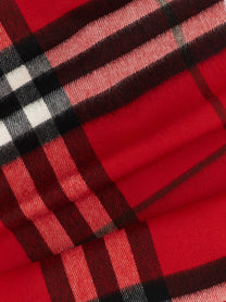 Burberry Check Cashmere Scarf Red