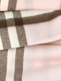 Burberry Check Cashmere Scarf Blue