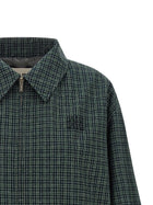 Miu Miu Check Cotton Blouson Green, view 3