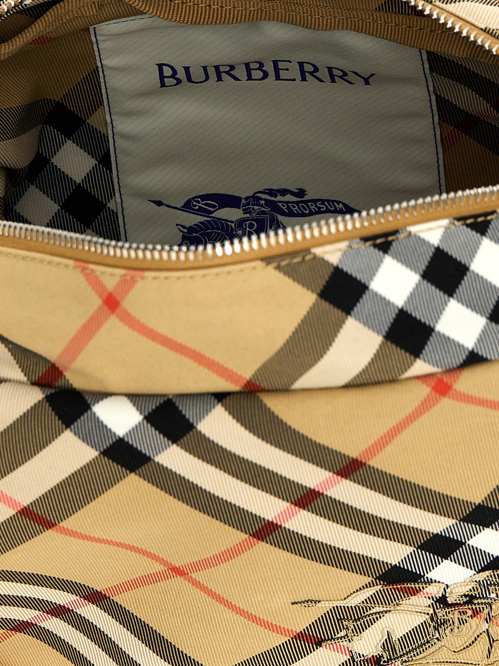 Burberry Check Crossbody Bag Beige