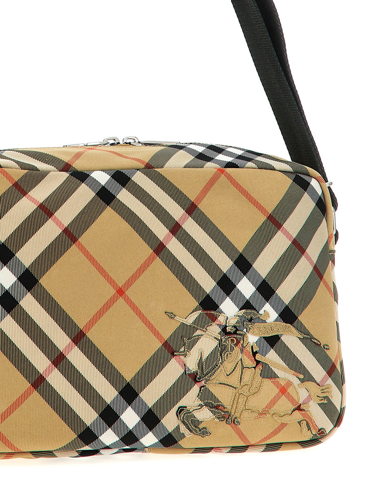 Burberry Check Crossbody Bag Beige, view 3