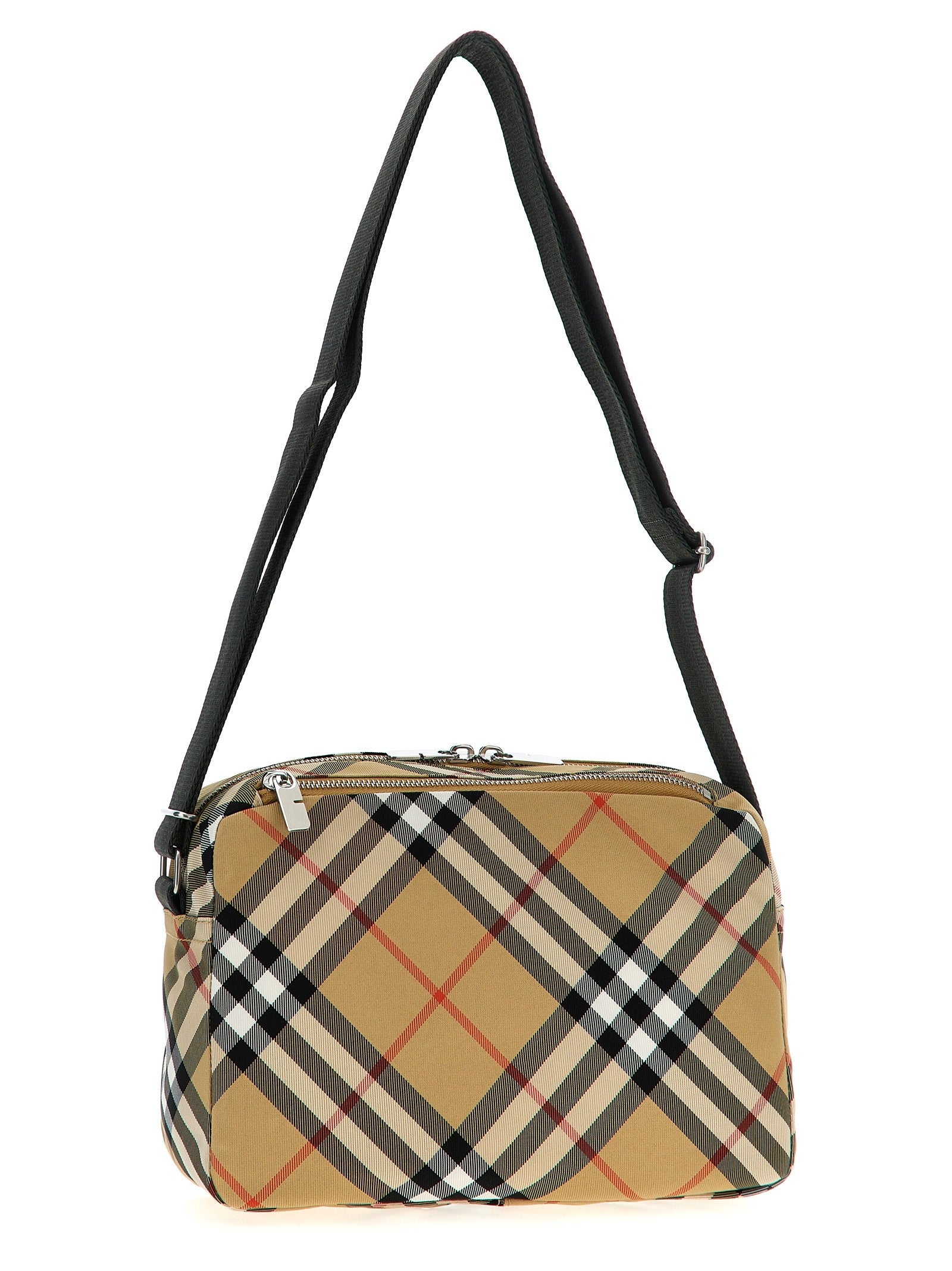 Burberry Check Crossbody Bag Beige