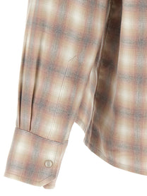 SECOND/LAYER Check Dégradé Shirt Beige